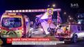В Будапеште двухэтажный автобус с украинцами врезался в ограничитель высоты