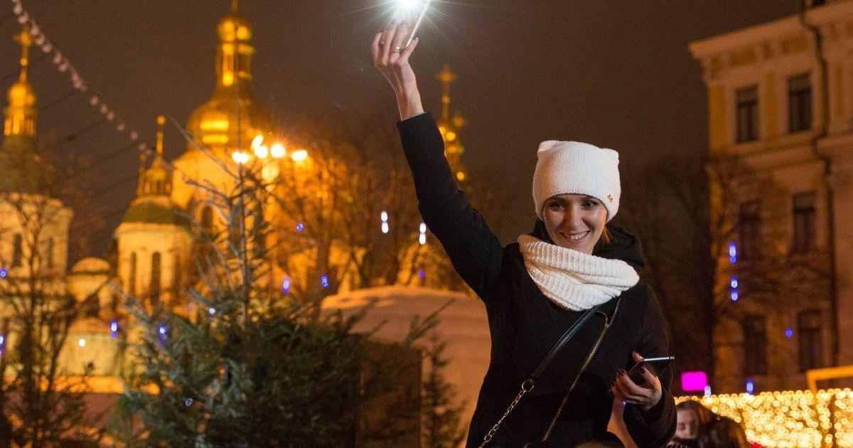 новорічна ялинка на Софійській площі в Києві_13 / © УНИАН
