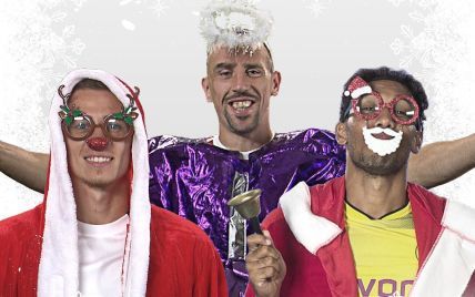 Гравці чемпіонату Німеччини вирядилися у смішні костюми і заспівали We Wish You A Merry Christmas