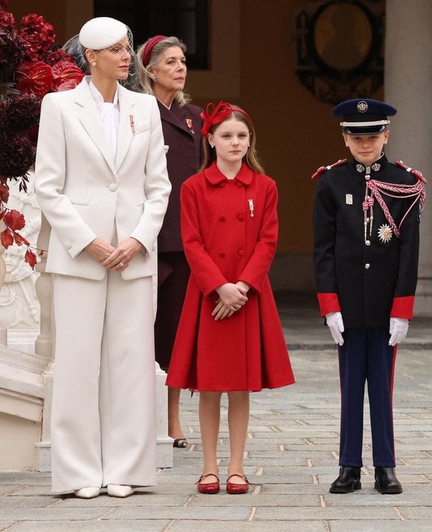 Княгиня Шарлін з дітьми Жаком і Габріеллою / © Getty Images