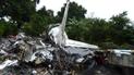 Появилось видео падения российского самолета