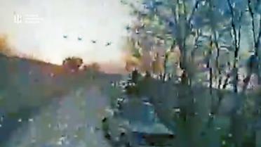 В ГУР показали, как уничтожили военный транспорт врага и склад боеприпасов (видео)