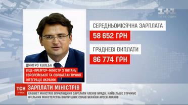 Кабинет министров официально обнародовал зарплаты членов правительства