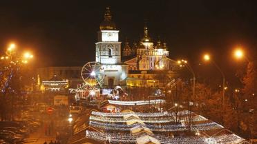 Святкування Нового року у Києві з висоти пташиного польоту. Як це було
