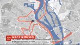Через марафон у Києві обмежать рух на 40-ка вулицях та трьох мостах