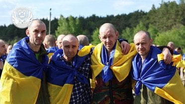 Звільнені з полону 23 травня українські захисники / © Координаційний штаб з питань поводження з військовополоненими