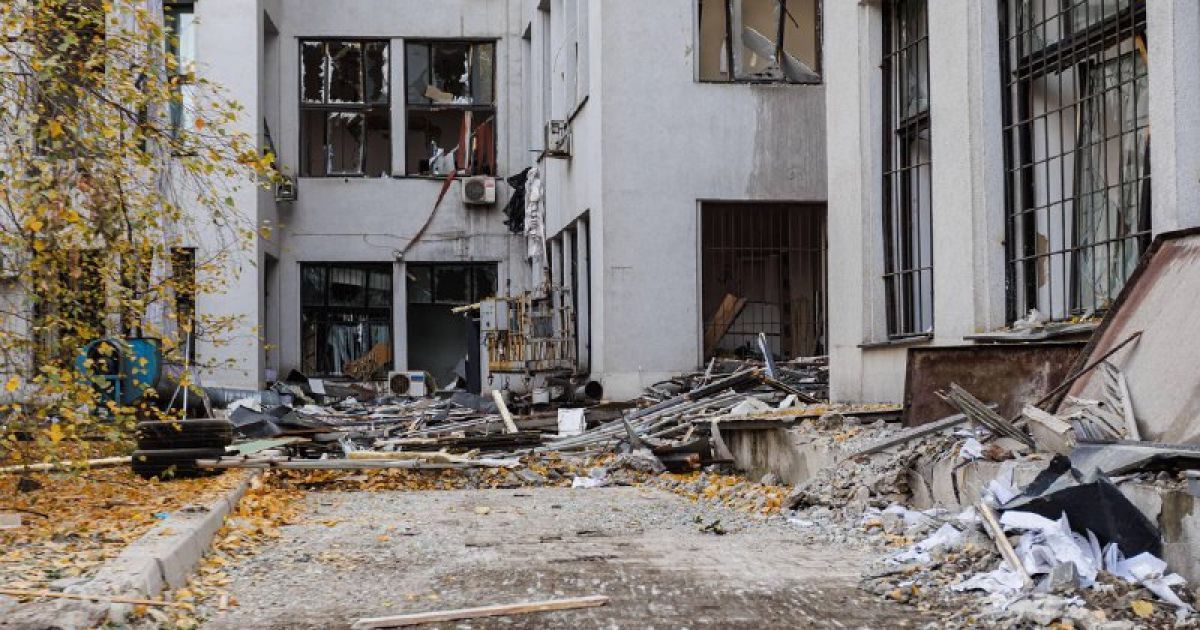 Прилет по зданию Госпрома в Харькове