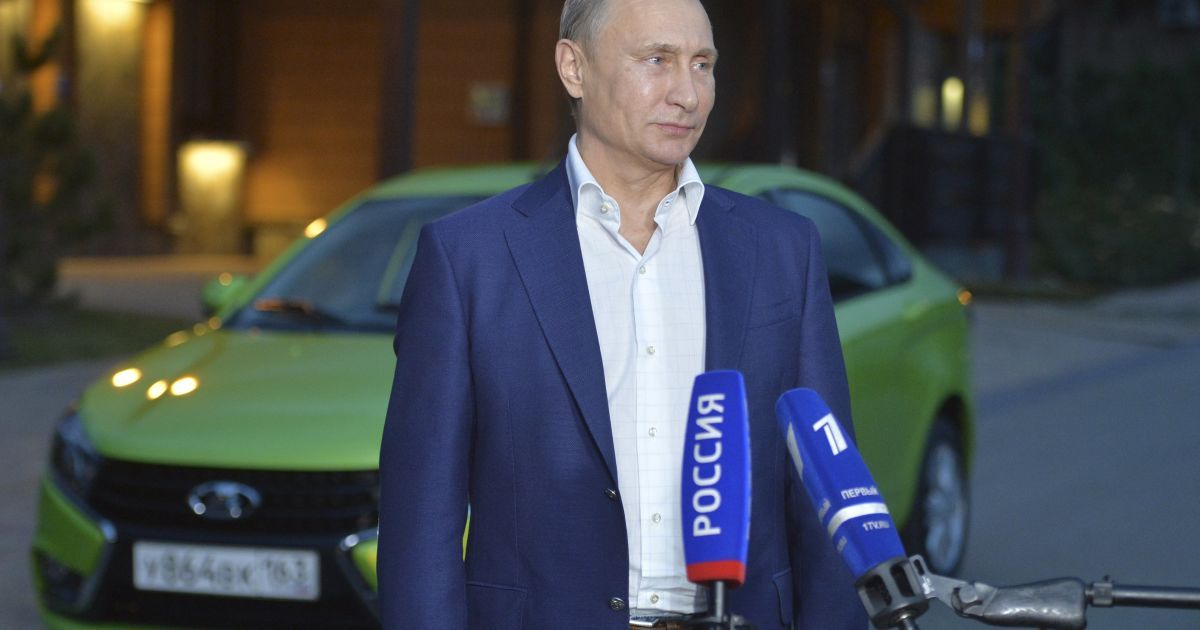 Путин опоздал на встречу на зеленой "Ладе" / © Reuters
