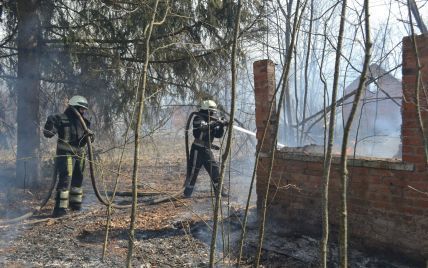 Масштабный пожар в Житомирской области: огнем уничтожено 39 зданий, горят еще 9 очагов