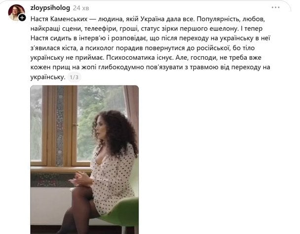 Допис / © скриншот