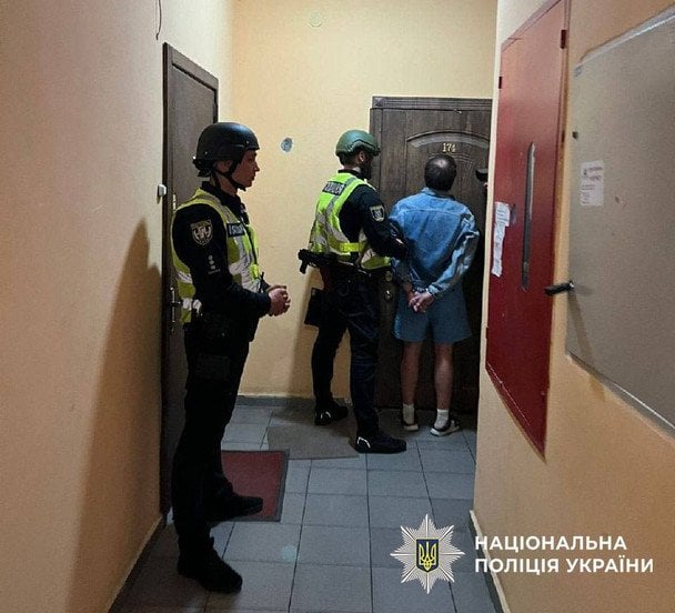 Затриманий зловмисник / © Поліція Києва