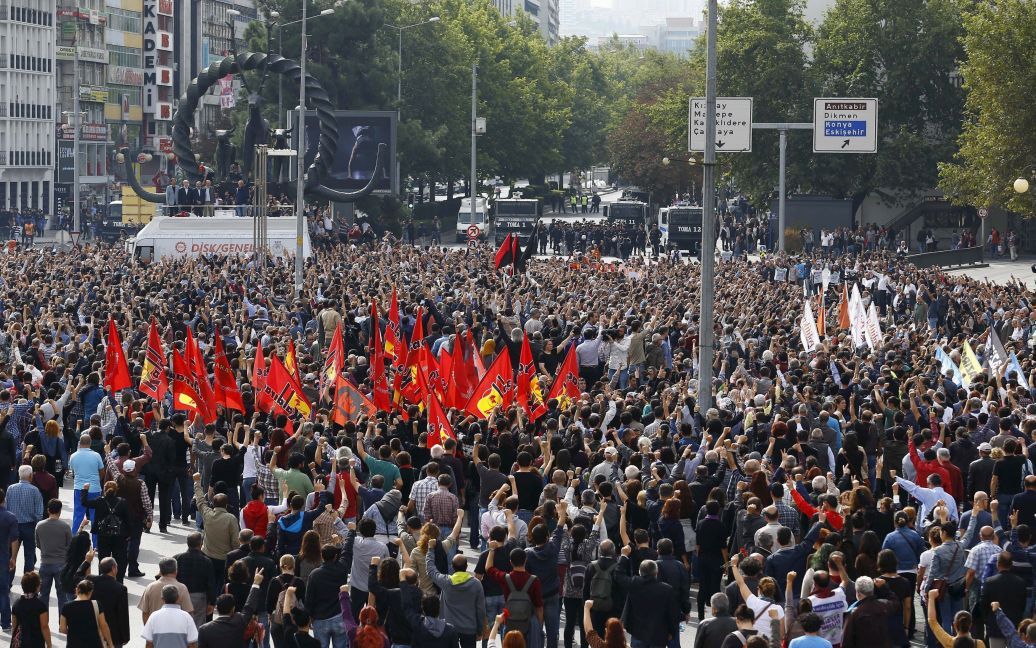 В Анкаре вспоминают жертв теракта. / © Reuters