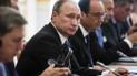 Правда, президенты Украины и России Петр Порошенко и Владимир Путин покинули Елисейский дворец, не сделав никаких заявлений