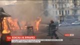 П’ятеро людей постраждали під час пожежі на різдвяному ярмарку у Львові