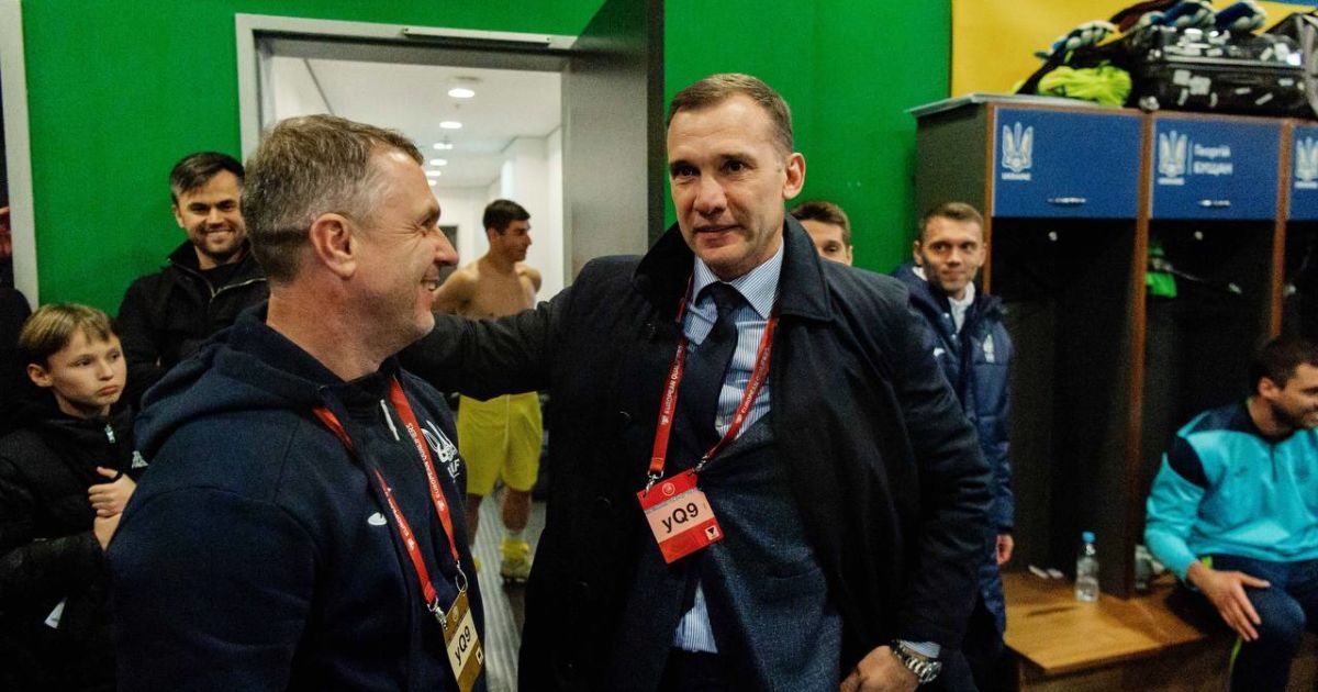 Сергій Ребров та Андрій Шевченко