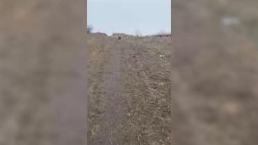 Російський солдат записав відео під час обстрілу