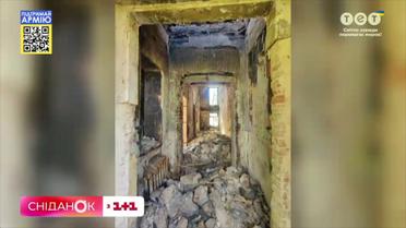 Дві будівлі маєтку Кеніга в Тростянці на Сумщині майже знищені через обстріли окупантів