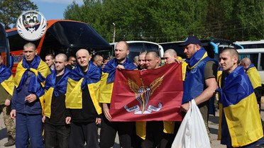 Звільнені з полону 23 травня українські захисники / © Координаційний штаб з питань поводження з військовополоненими