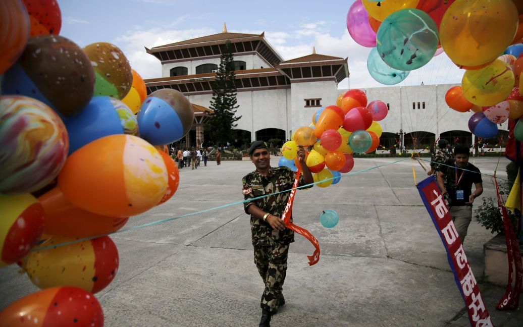 В Катманду праздную принятие демократической конституции. / © Reuters