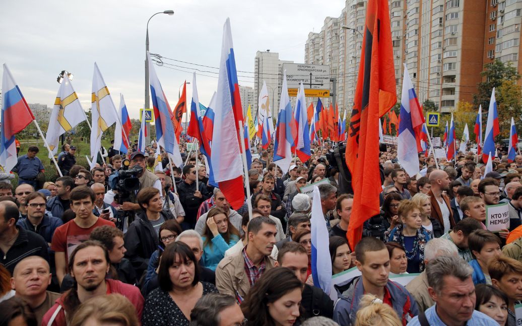 На демонстрацию пришли около семи тысяч москвичей / © Reuters