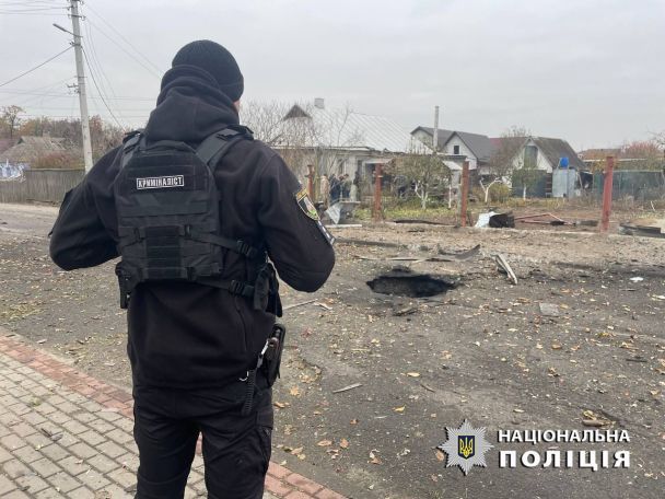 Наслідки атаки на Київську область у ніч проти 12 листопада / Фото: Нацполіція України