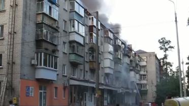 У Броварах вщент згорів дах п'ятиповерхівки