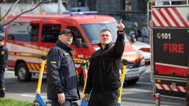 Ліквідація пожежі у приміщенні корпусу університету імені Карпенка-Карого на Хрещатику