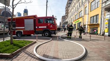 Ліквідація пожежі у приміщенні корпусу університету імені Карпенка-Карого на Хрещатику