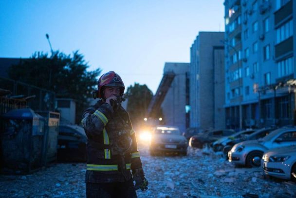 Кадры ночной атаки РФ на Киев 30 мая. ФОТО: Pavlo Petrov