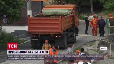 В Одесі прибирають принесене течією з Херсонщини: охочих допомогти не пустили