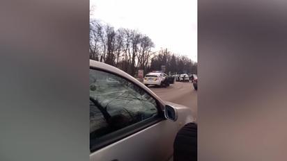 В Борисполе задержали водителя, который угрожал себя застрелить