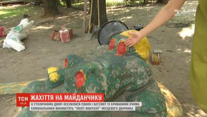 Малышам начали сниться кошмары после того, как на Соломенке покрасили детскую площадку