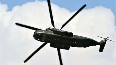 Корпорація "Sikorsky Aircraft" представила на авіасалоні транспортний гелікоптер CH-53GA. / © AFP