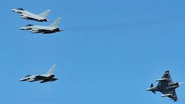 Тренування винищувачів "Eurofighter" компанії "German Bundeswehr" / © AFP
