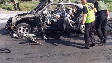 Унаслідок вибуху авто полковника ГУР у Києві постраждало двоє перехожих