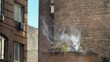Фото с места взрыва на энергообъекте в Киеве