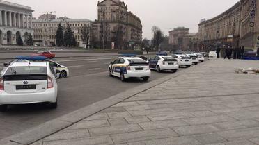 В центре Киева появились новые патрульные авто